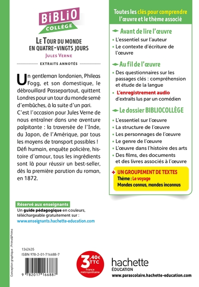 BiblioCollège Le Tour du monde en 80 jours (J Verne) (9782017166887-back-cover)