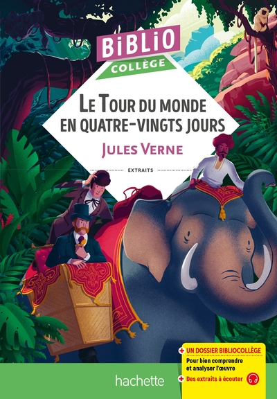 BiblioCollège Le Tour du monde en 80 jours (J Verne) (9782017166887-front-cover)