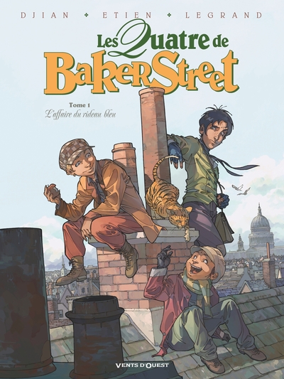 Les Quatre de Baker Street - Tome 01, L'Affaire du rideau bleu (9782749304373-front-cover)