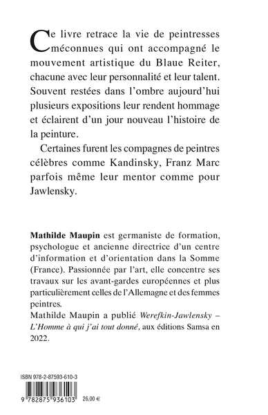 Les Peintresses du Blaue Reiter (9782875936103-back-cover)