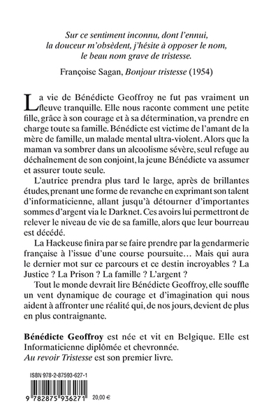 Au revoir tristesse (9782875936271-back-cover)