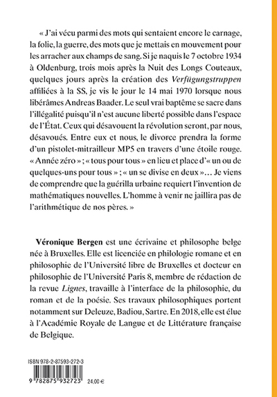 Ulrike Meinhof, Histoire, tabou et révolution (9782875932723-back-cover)