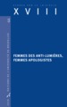 Femmes des anti-Lumières, femmes apologistes (9782800416090-front-cover)