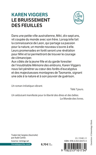 Le Bruissement des feuilles (9782253101734-back-cover)