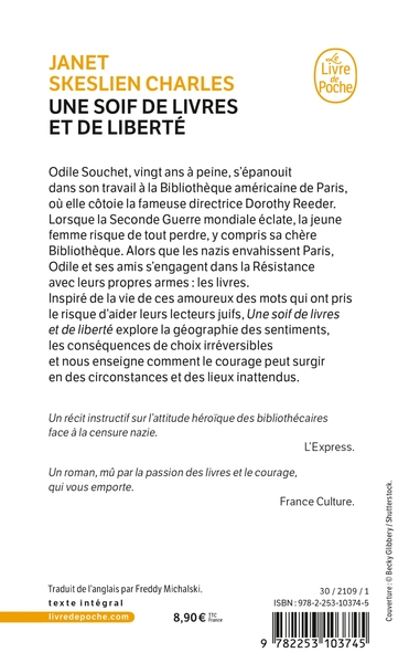 Une soif de livres et de liberté (9782253103745-back-cover)