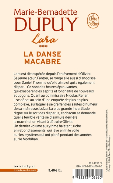La Danse macabre (Lara, Tome 3) (9782253103660-back-cover)
