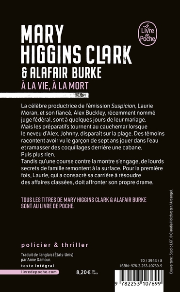 À la vie, à la mort (9782253107699-back-cover)