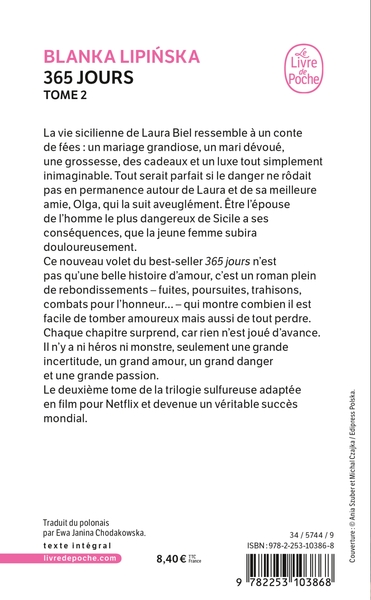 365 jours, (365 jours, Tome 2) (9782253103868-back-cover)