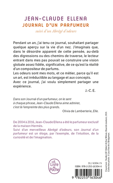 Journal d'un parfumeur (9782253163046-back-cover)