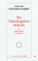 De l'interrogation radicale (9782204092425-front-cover)