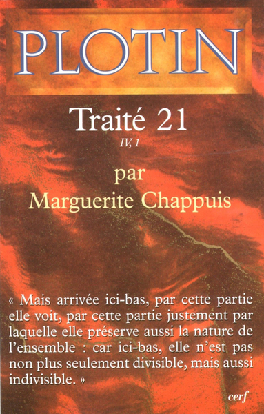 Plotin - Traité 21 –IV,1 (9782204075091-front-cover)