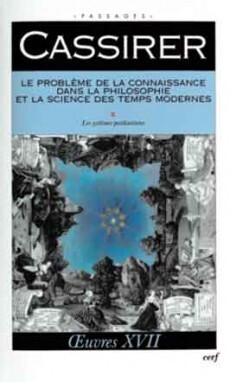 LE PROBLEME DE LA CONNAISSANCE DANS LA PHILOSOPHIEET LA SCIENCE DES TEMPS MODERNES III (9782204063302-front-cover)