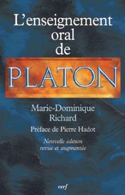 L'Enseignement oral de Platon (9782204079990-front-cover)