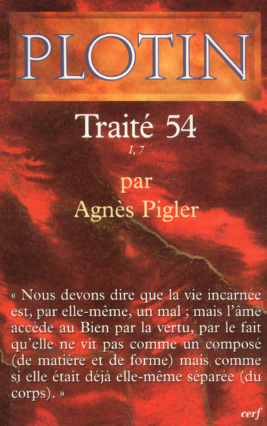 Plotin - Traité 54 –I,7 (9782204074155-front-cover)