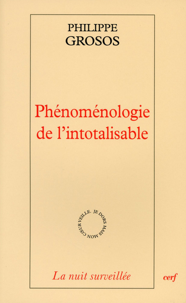 Phénoménologie de l'intotalisable (9782204097840-front-cover)