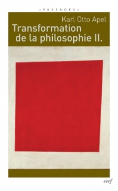 Transformation de la philosophie 2 (9782204090070-front-cover)