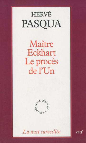 Maître Eckhart - Le procès de l'Un (9782204082655-front-cover)