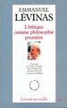 L'éthique comme philosophie première (9782204044103-front-cover)