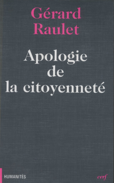 Apologie de la citoyenneté (9782204060592-front-cover)