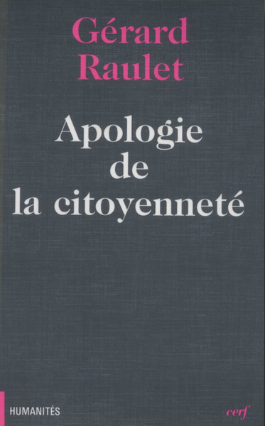 Apologie de la citoyenneté (9782204060592-front-cover)