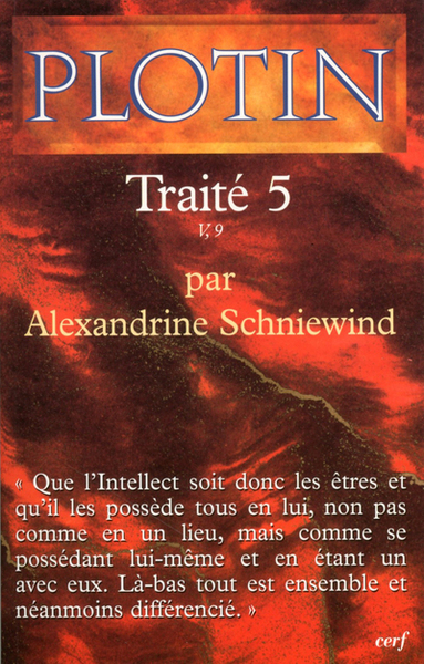 Plotin - Traité 5– V,9 (9782204075107-front-cover)