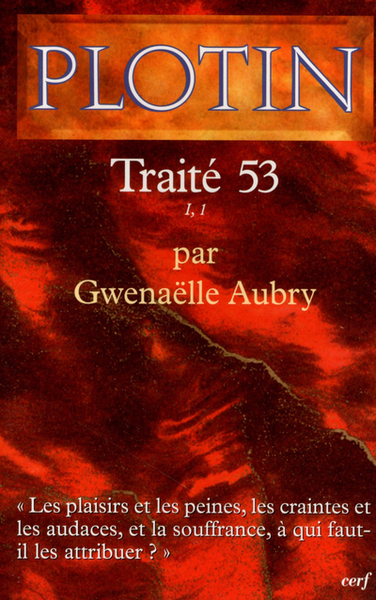 Plotin - Traité 53 I,1 (9782204074148-front-cover)