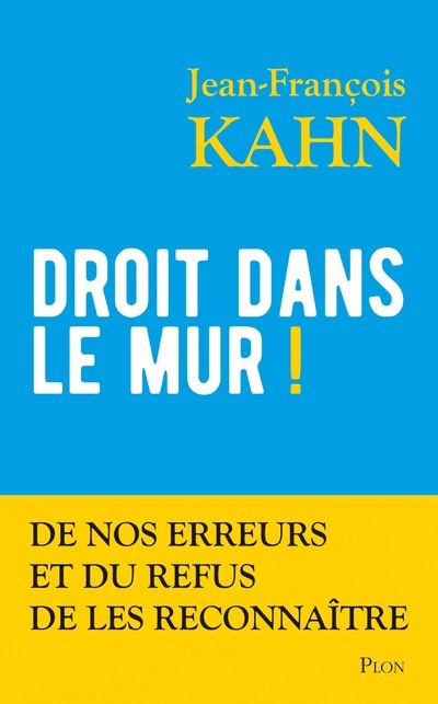 Droit dans le mur ! - De nos erreurs et du refus de les reconnaître (9782259230049-front-cover)