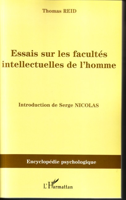 Essais sur les facultés intellectuelles de l'homme (9782296037175-front-cover)