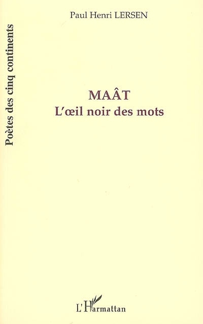 Maât, L'oeil noir des mots (9782296010512-front-cover)