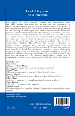 Eurorient, L'exil et la gestion de la trajectoire (9782296097582-back-cover)