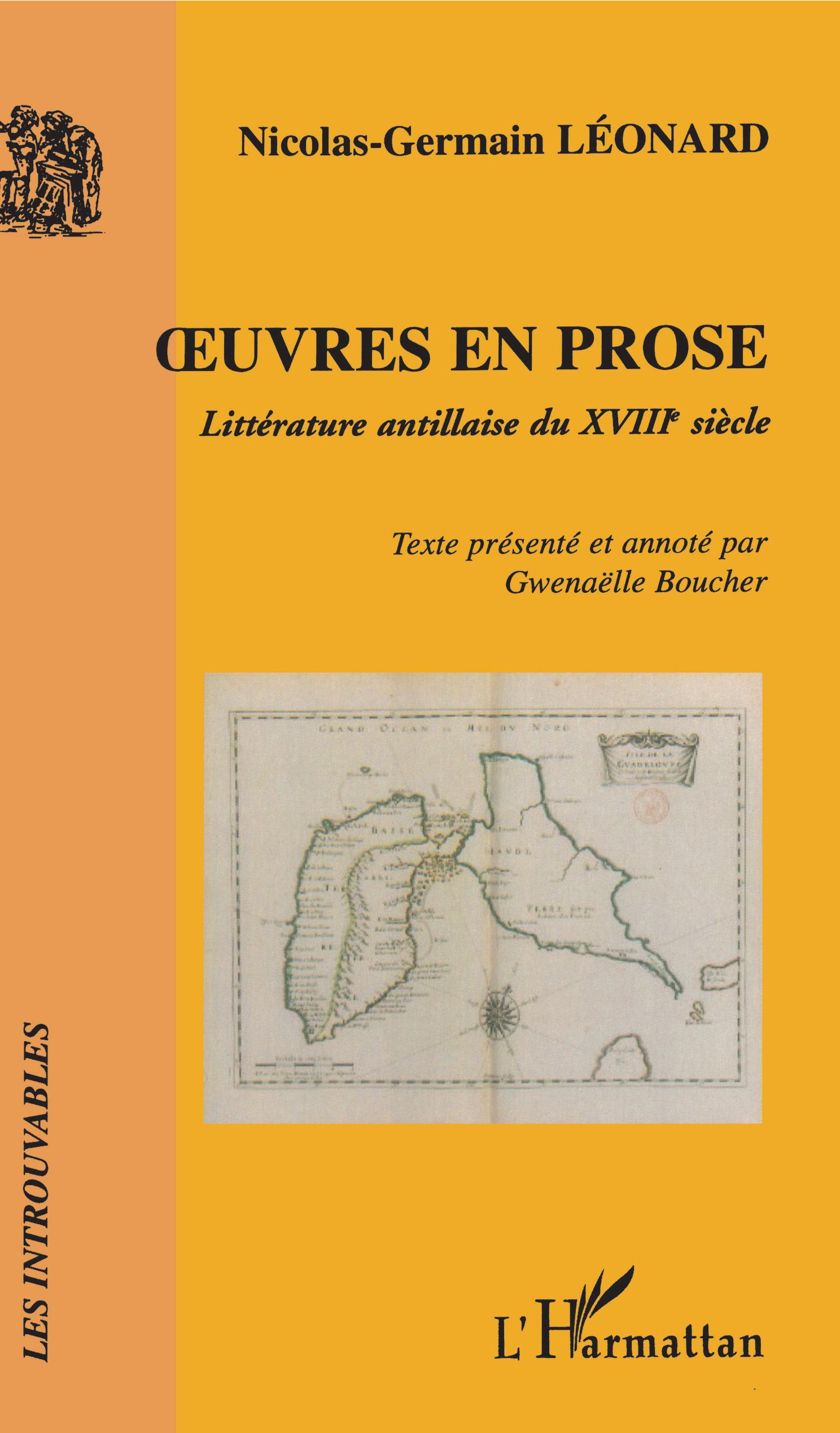 Oeuvres en prose, Littérature antillaise du XVIIIe siècle (9782296041240-front-cover)