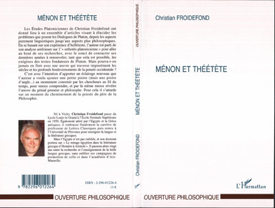 Ménon et Théétète (9782296012264-front-cover)