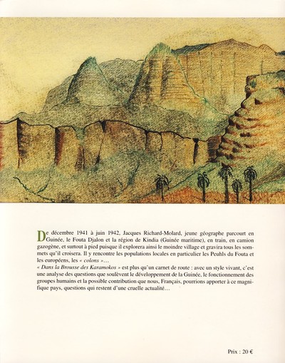 Dans la brousse des Karamokos, Le carnet de route de Jacques Richard-molard, géographe en mission en Guinée (1941-1942) (9782296040786-back-cover)
