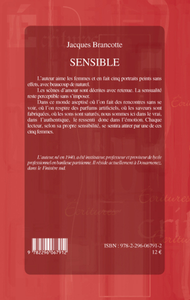 Sensible, Nouvelles (9782296067912-back-cover)