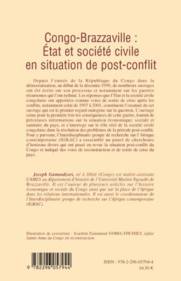 Congo-Brazzaville état et société civile en situation de post-conflit (9782296057944-back-cover)