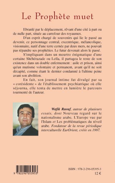 Le Prophète muet, Roman (9782296053953-back-cover)