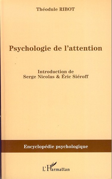 Psychologie de l'attention (9782296033658-front-cover)