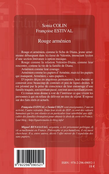 Rouge arménien, Roman (9782296090521-back-cover)