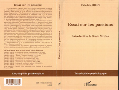Essai sur les passions (9782296033702-front-cover)