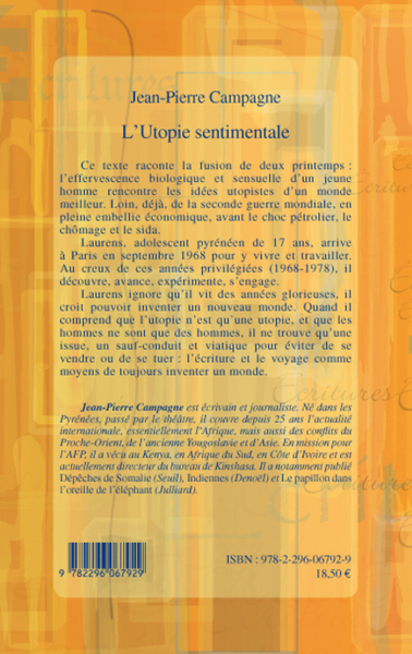L'Utopie sentimentale (9782296067929-back-cover)