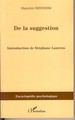 De la Suggestion (9782296037120-front-cover)