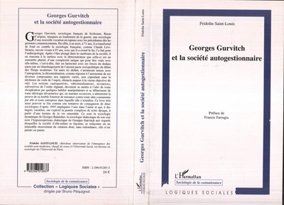 Georges Gurvitch et la société autogestionnaire (9782296012837-front-cover)