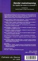 Cahiers du Genre, Gender mainstreaming, De l'égalité des sexe à la diversité ? (9782296054905-back-cover)