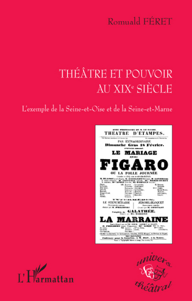 Théâtre et pouvoir au XIXe siècle, L'exemple de la Seine-et-Oise et de la Seine-et-Marne (9782296079786-front-cover)