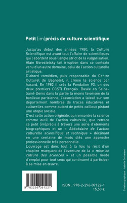 Petit (im)précis de culture scientifique (9782296091221-back-cover)