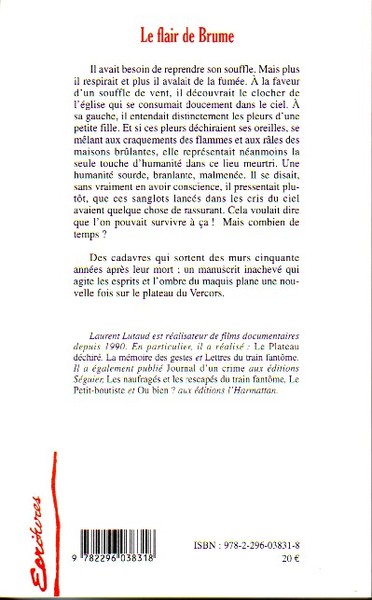 Le flair de Brume, Roman (9782296038318-back-cover)