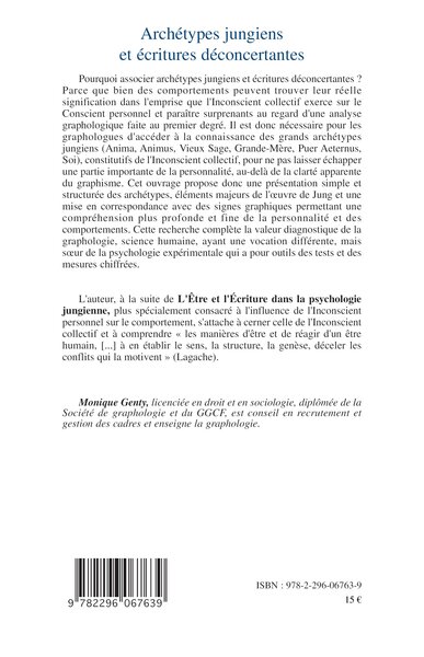 Archétypes jungiens et écritures déconcertantes (9782296067639-back-cover)