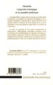 Descartes, L'argument ontologique et sa causalité symbolique (9782296038707-back-cover)