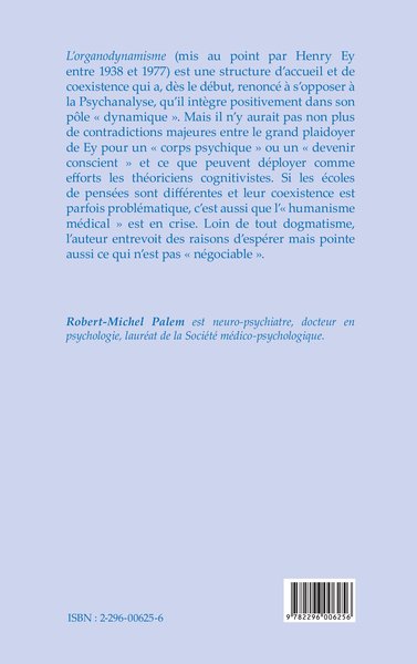 Organodynamisme et neurocognitivisme (9782296006256-back-cover)