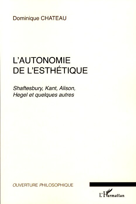 L'autonomie de l'esthétique (9782296042377-front-cover)